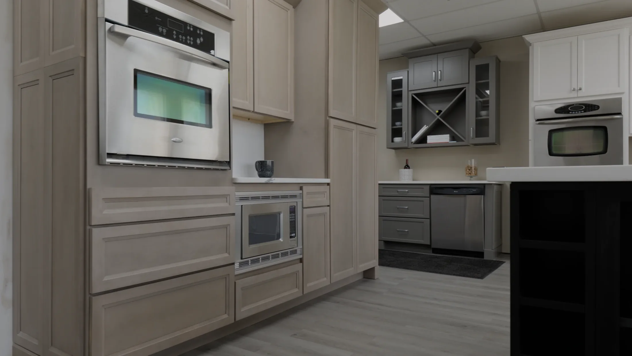 Cabinet display at Timberland Cabinets